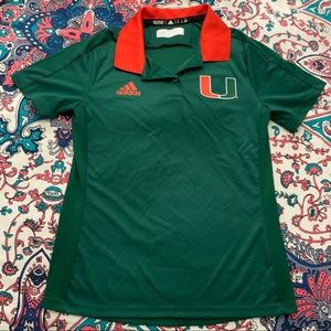 University of Miami Adidas Polo